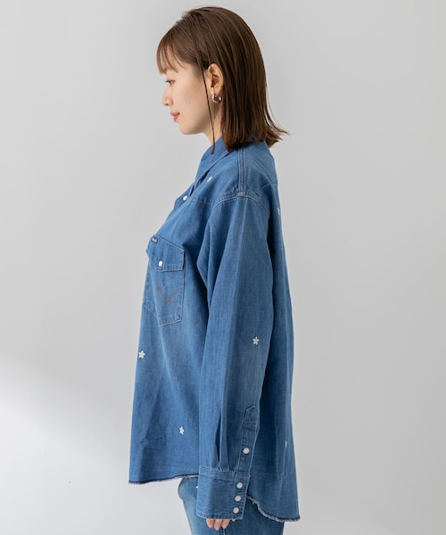 Wrangler(ラングラー)の「Wrangler RIGHT HAND SHIRT DENIM(その他・レディース・インディゴ・S)」の8枚目の写真