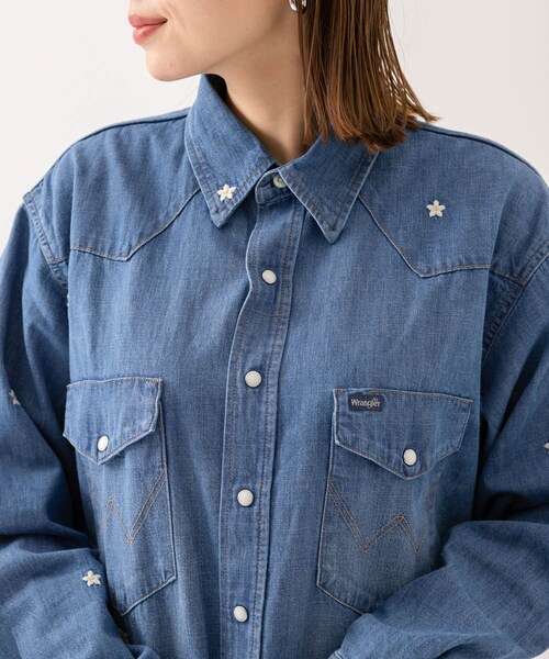 Wrangler(ラングラー)の「Wrangler RIGHT HAND SHIRT DENIM(その他・レディース・インディゴ・S)」の10枚目の写真
