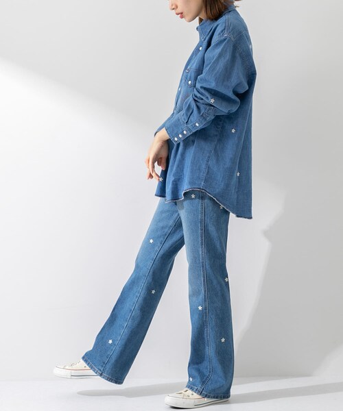 Wrangler(ラングラー)の「Wrangler RIGHT HAND SHIRT DENIM(その他・レディース・インディゴ・S)」の6枚目の写真