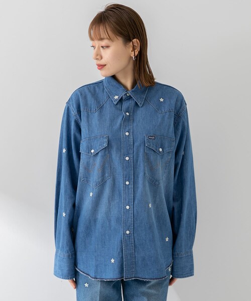 Wrangler(ラングラー)の「Wrangler RIGHT HAND SHIRT DENIM(その他・レディース・インディゴ・S)」の7枚目の写真
