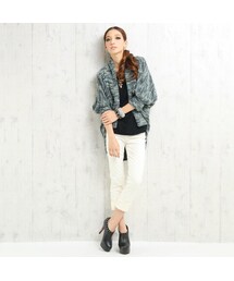 MURIEL&MERCURIA | ミックスカラードルマンニットカーディガン(ニット/セーター)