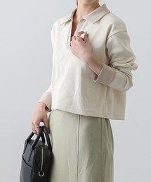 COLONY 2139 | リブクロップド丈スキッパーPO(Tシャツ/カットソー)