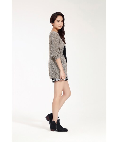 ORENDA（オレンダ）の「這就是所謂的大心款針織毛衣（トップス・レディース・寶藍/杏色/駝色・F）」の15枚目の写真