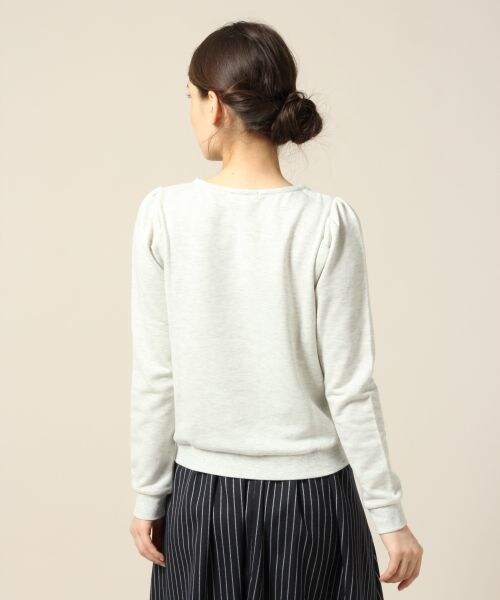 LOWRYS FARM（ローリーズファーム）の「スウェットビジュープルオーバーロングスリーブ（トップス・レディース・オフ/ブラック/グレー/バーガンディ・Ｍ/Ｌ）」の6枚目の写真