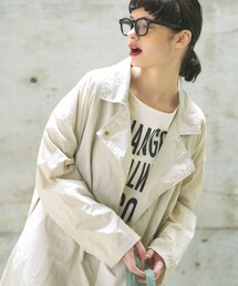 PUAL CE CIN（ピュアルセシン）の「BIGロゴプリントロングスリーブ（Tシャツ/カットソー）」