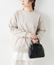 PUAL CE CIN | 裏毛バックプリントプルオーバー(Tシャツ/カットソー)
