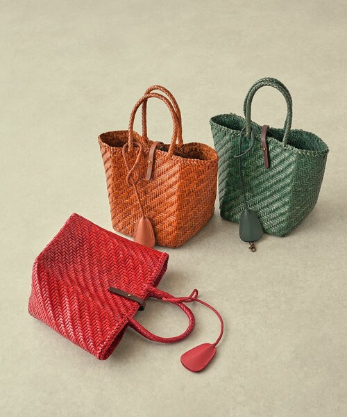 BEARDSLEY（ビアズリー）の「《予約・dragon》メッシュレザートート（トートバッグ・レディース・キャメル/グリーン/レッド・FREE）」の2枚目の写真