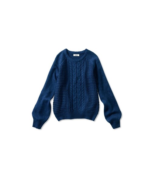 haco!(ハコ)の「NUSY ケーブル編みの手長ルーズニットの会(ニット/セーター・レディース・Various・S /M /L /LL/MT)」の1枚目の写真