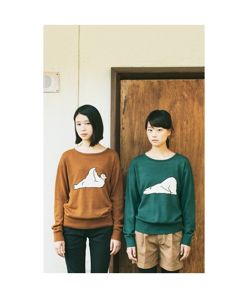 haco!（ハコ）の「NUSY　おとぼけ白くまくんのジャカードニットの会（ニット/セーター・レディース・Various・S /M /L /LL/MT）」の3枚目の写真