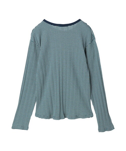 Green Parks(グリーンパークス)の「配色リブプルオーバー(トップス・イエロー/グリーン/ネイビー・F)」の16枚目の写真