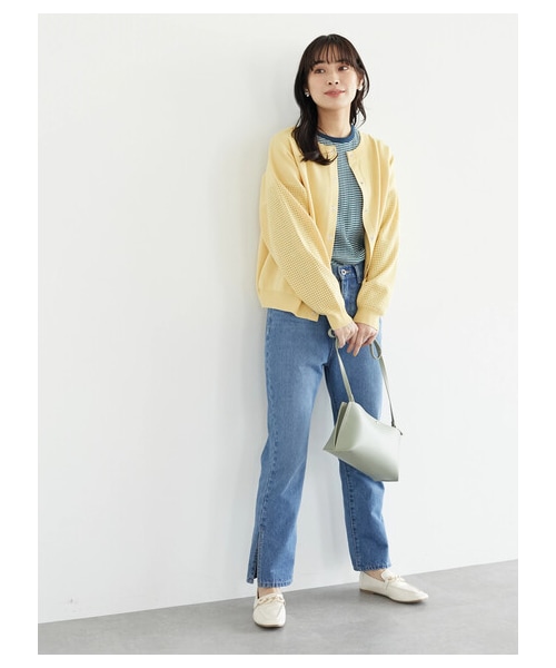 Green Parks(グリーンパークス)の「配色リブプルオーバー(トップス・イエロー/グリーン/ネイビー・F)」の11枚目の写真