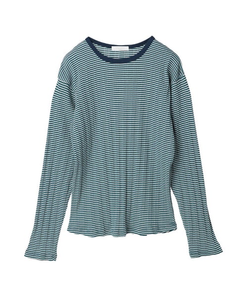 Green Parks(グリーンパークス)の「配色リブプルオーバー(トップス・イエロー/グリーン/ネイビー・F)」の15枚目の写真