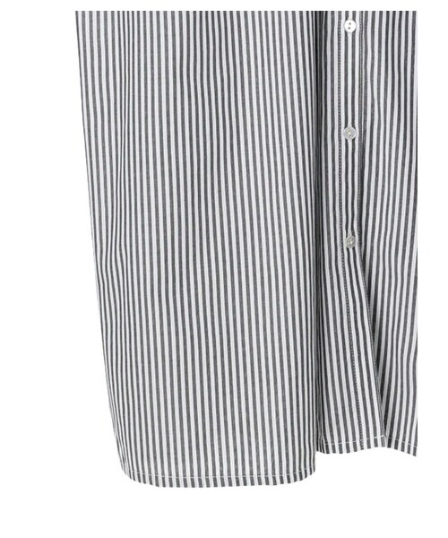 Green　Parks（グリーンパークス）の「・ELENCARE DUE ストライプシャツワンピース（ワンピース/ドレス・ブラック/ベージュ/グリーン/ブルー・F）」の15枚目の写真