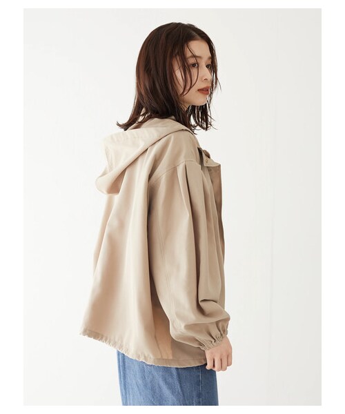 Green　Parks（グリーンパークス）の「・ELENCARE DUE ワイドマウンテンパーカー（ジャケット/アウター・アイボリー/ブラック/ベージュ/イエロー・F）」の6枚目の写真