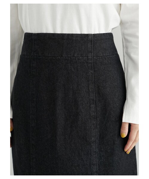 Green　Parks（グリーンパークス）の「・ELENCARE DUE デニムマーメイドスカート（スカート・ブラック/インディゴ/ミックス・F）」の5枚目の写真
