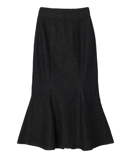 Green　Parks（グリーンパークス）の「・ELENCARE DUE デニムマーメイドスカート（スカート・ブラック/インディゴ/ミックス・F）」の19枚目の写真