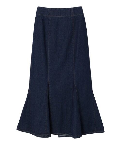 Green　Parks（グリーンパークス）の「・ELENCARE DUE デニムマーメイドスカート（スカート・ブラック/インディゴ/ミックス・F）」の20枚目の写真