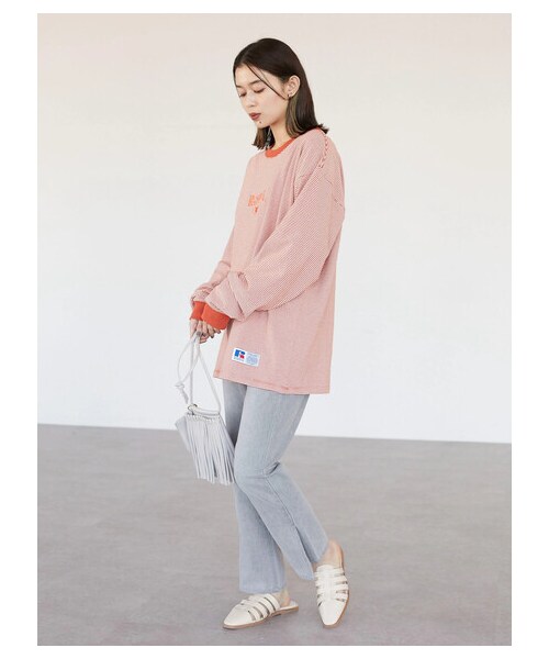 Green　Parks（グリーンパークス）の「【予約】・cache cache フリンジショルダー（財布/小物・アイボリー/グレー/ブラック/レッド/イエロー・F）」の7枚目の写真