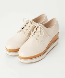 one after another NICE CLAUP | ラインストーンピースダブル底レースアップシューズ(その他シューズ)