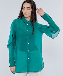 CINOH | シアーチューリップスリーブシャツ 22SST007(シャツ/ブラウス)