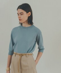 ☆美品☆CLANE クラネ　ベーシックコンパクトニットトップス　水色　Mサイズ CLANE - ベーシック コンパクト ニット トップス - BASIC