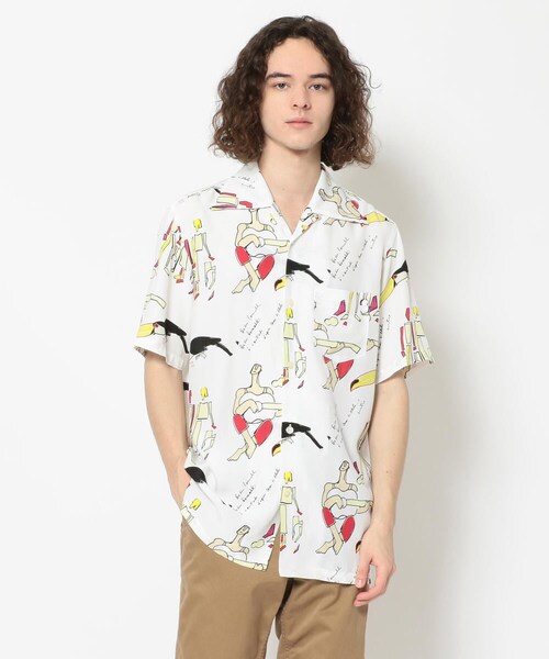 aloha blossom(アロハブロッサム)の「Aloha Blossom/アロハブロッサム/BOSSA NOVA SHIRTS(トップス・メンズ・WHITE/BLACK・38/40/42)」の10枚目の写真