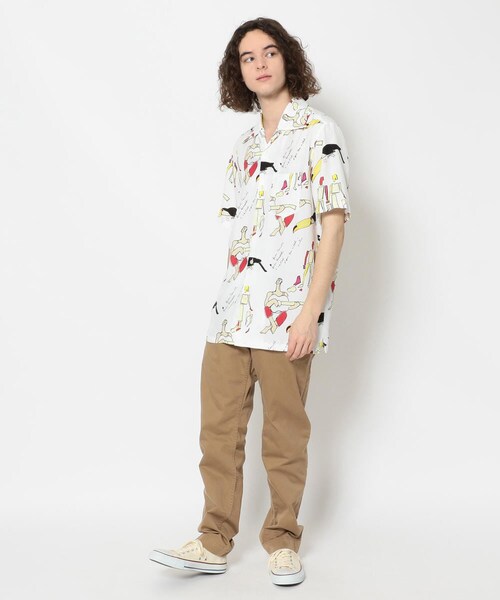 aloha blossom(アロハブロッサム)の「Aloha Blossom/アロハブロッサム/BOSSA NOVA SHIRTS(トップス・メンズ・WHITE/BLACK・38/40/42)」の9枚目の写真