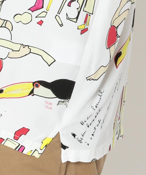 aloha blossom(アロハブロッサム)の「Aloha Blossom/アロハブロッサム/BOSSA NOVA SHIRTS(トップス・メンズ・WHITE/BLACK・38/40/42)」の7枚目の写真