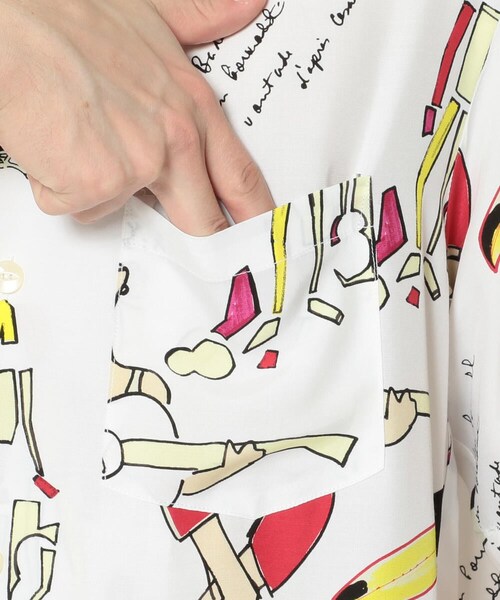 aloha blossom(アロハブロッサム)の「Aloha Blossom/アロハブロッサム/BOSSA NOVA SHIRTS(トップス・メンズ・WHITE/BLACK・38/40/42)」の5枚目の写真