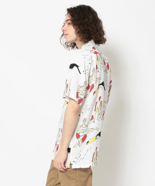 aloha blossom(アロハブロッサム)の「Aloha Blossom/アロハブロッサム/BOSSA NOVA SHIRTS(トップス・メンズ・WHITE/BLACK・38/40/42)」の2枚目の写真