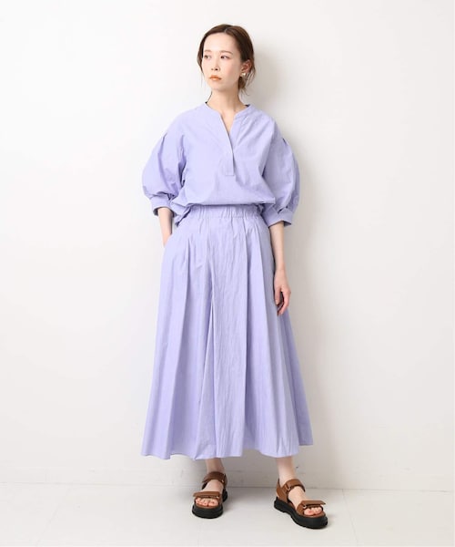 IENA（イエナ）の「コットンナイロンヘアラインストライプ