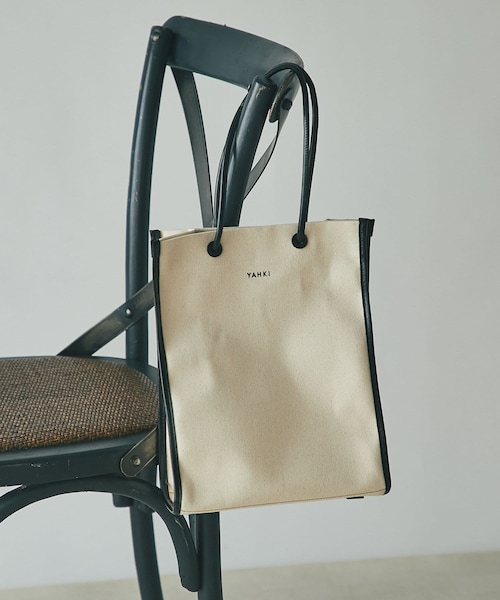 un dix cors(アンディコール)の「《予約》WEB限定【YAHKI(ヤーキ)】シンプルキャンバストート(トートバッグ・レディース・ブラック・F)」の1枚目の写真