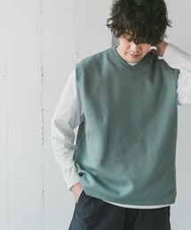 URBAN RESEARCH DOORS（アーバンリサーチドアーズ）の「『一部WEB限定カラー』ダブルフェイスVネックベスト（その他・メンズ）」