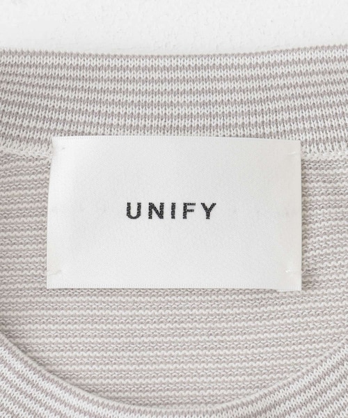 unify（ユニファイ）の「UNIFY コットンシルククルーニット（その他・レディース・トープ/ネイビー・one）」の6枚目の写真
