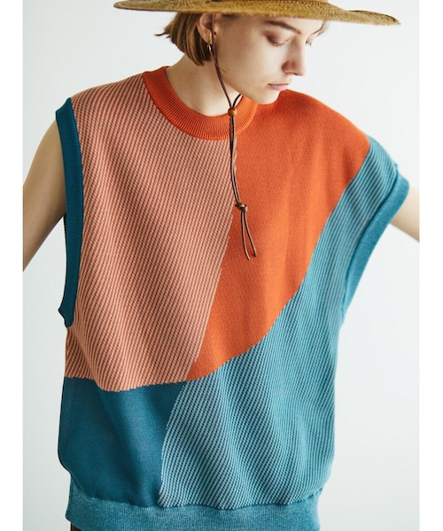 GARDEN（ガーデン）の「TAUPE/トープ/ｱｼﾝﾒﾄﾘｰJQﾆｯﾄﾍﾞｽﾄ（）」 - WEAR