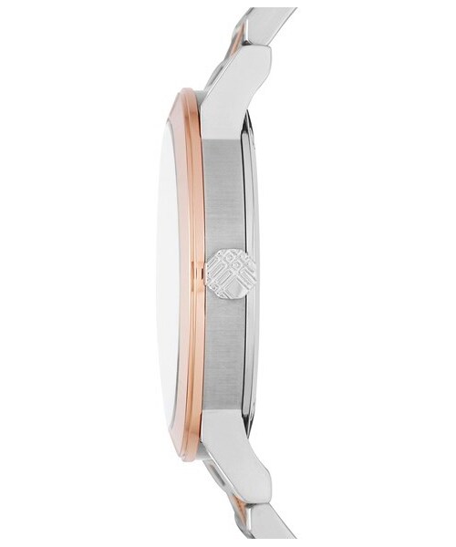 BURBERRY（バーバリー）の「Burberry Check Stamped Automatic Bracelet Watch, 38mm（アナログ腕時計・レディース・Silver/ Rose Gold）」の3枚目の写真