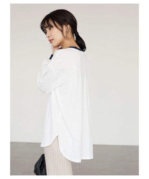 Green Parks(グリーンパークス)の「・novem 9 リンガーロゴロンT(トップス・レッド/ライムグリーン/グリーン/ネイビー・F)」の14枚目の写真