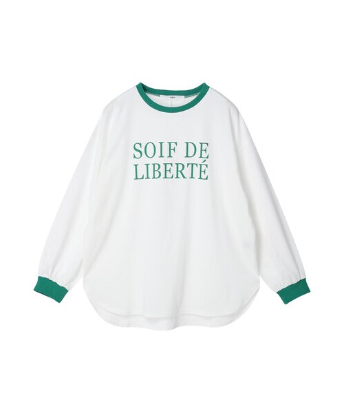 Green Parks(グリーンパークス)の「・novem 9 リンガーロゴロンT(トップス・レッド/ライムグリーン/グリーン/ネイビー・F)」の16枚目の写真