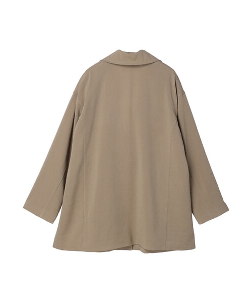 Green　Parks（グリーンパークス）の「Big テーラードジャケット（ジャケット/アウター・ダークグレー/ベージュ・F）」の8枚目の写真