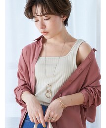 earth music&ecology | ランダムリブ2wayタンクトップ(トップス)