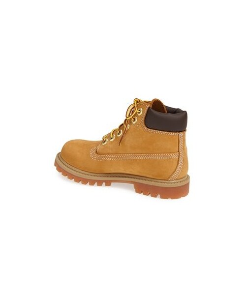 Timberland（ティンバーランド）の「Timberland '6 Premium' Waterproof Leather Boot (Walker & Toddler)（その他パンツ・キッズ・Wheat Nubuck・Toddler 11.5 M/Toddler 12 M/Toddler 11.5 W/Toddler 8.5 M/Toddler 10.5 M/Toddler 9 M/Toddler 8 M/Toddler 10 M/Toddler 9.5 M/Toddler 11 M）」の3枚目の写真