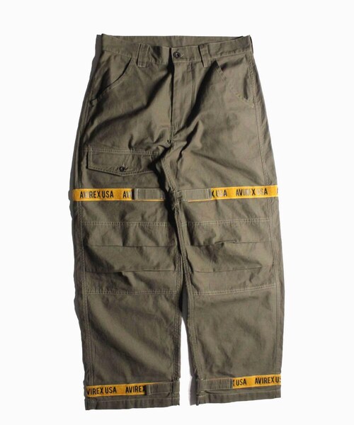 AVIREX(アヴィレックス)の「【WEB&DEPOT限定】テーピング アジャスト パンツ/TAPING ADJUST PANTS(パンツ・メンズ・BLACK/OLIVE/INDIGO・M, L, XL, XXL)」の3枚目の写真