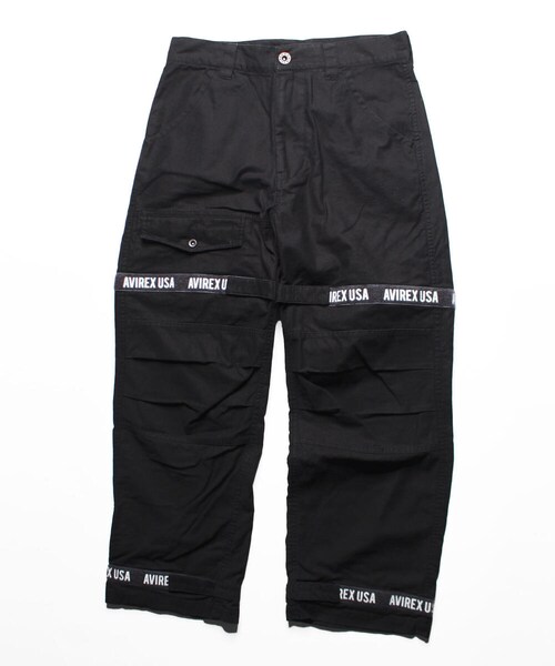 AVIREX(アヴィレックス)の「【WEB&DEPOT限定】テーピング アジャスト パンツ/TAPING ADJUST PANTS(パンツ・メンズ・BLACK/OLIVE/INDIGO・M, L, XL, XXL)」の2枚目の写真