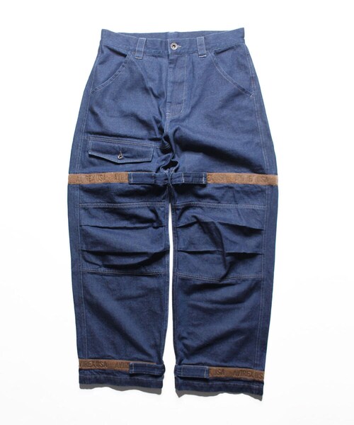 AVIREX(アヴィレックス)の「【WEB&DEPOT限定】テーピング アジャスト パンツ/TAPING ADJUST PANTS(パンツ・メンズ・BLACK/OLIVE/INDIGO・M, L, XL, XXL)」の4枚目の写真