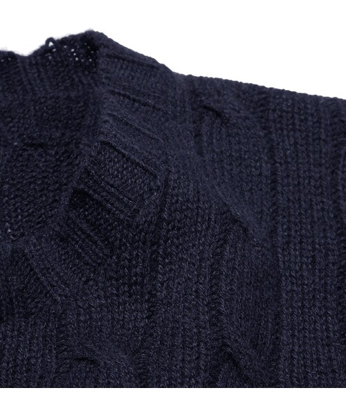POLO RALPH LAUREN（ポロ ラルフ ローレン）の「Polo Ralph Lauren Cable-Knit Cashmere Sweater（ニット/セーター・メンズ・Blue・XXL/S/M/XL/L）」の6枚目の写真