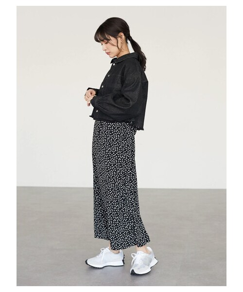 Green　Parks（グリーンパークス）の「・ELENCARE DUE ショートGジャン（ジャケット/アウター・ブラック/インディゴ/ミックス・F）」の4枚目の写真