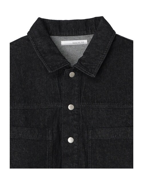 Green　Parks（グリーンパークス）の「・ELENCARE DUE ショートGジャン（ジャケット/アウター・ブラック/インディゴ/ミックス・F）」の13枚目の写真