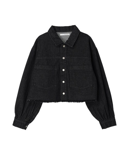 Green　Parks（グリーンパークス）の「・ELENCARE DUE ショートGジャン（ジャケット/アウター・ブラック/インディゴ/ミックス・F）」の11枚目の写真