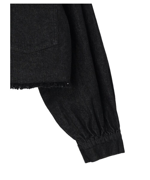 Green　Parks（グリーンパークス）の「・ELENCARE DUE ショートGジャン（ジャケット/アウター・ブラック/インディゴ/ミックス・F）」の14枚目の写真
