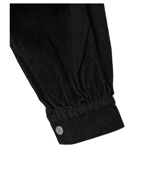 Green　Parks（グリーンパークス）の「・ELENCARE DUE ショートGジャン（ジャケット/アウター・ブラック/インディゴ/ミックス・F）」の19枚目の写真